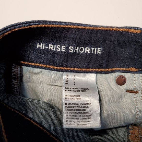 American Eagle Super Stretch Hi-Rise Shortie Sz 4 - Picture 3 of 5